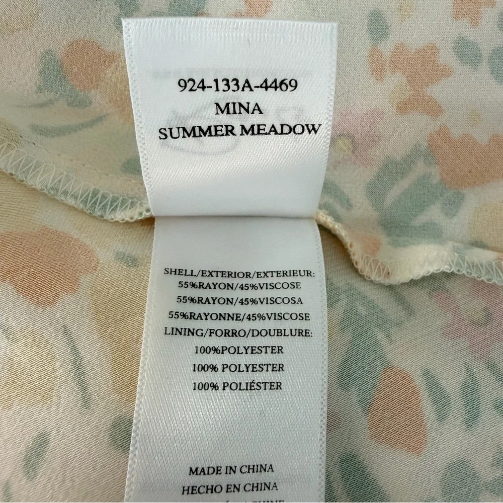 Rails Mina Summer Meadow Floral Dress in Cream and Orange | M - Picture 9 of 9